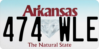 AR license plate 474WLE
