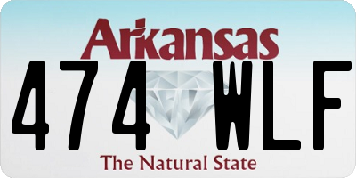 AR license plate 474WLF