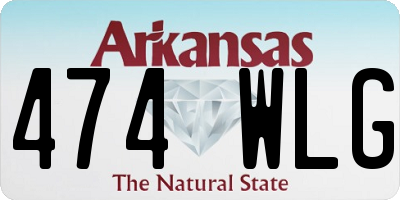 AR license plate 474WLG