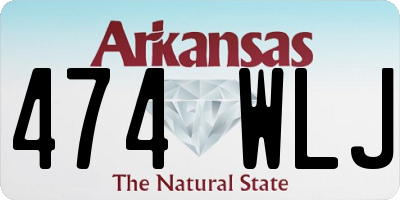 AR license plate 474WLJ