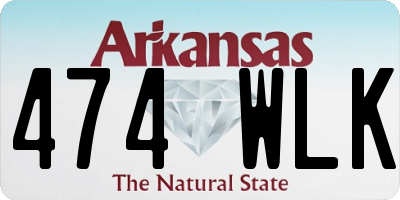 AR license plate 474WLK