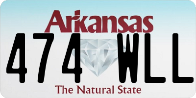 AR license plate 474WLL