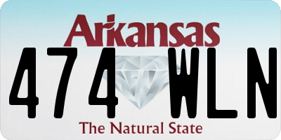 AR license plate 474WLN