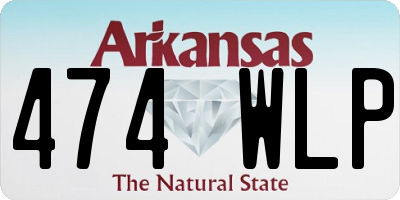 AR license plate 474WLP
