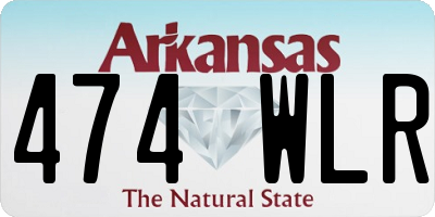 AR license plate 474WLR
