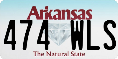 AR license plate 474WLS