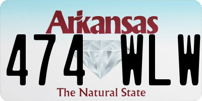 AR license plate 474WLW