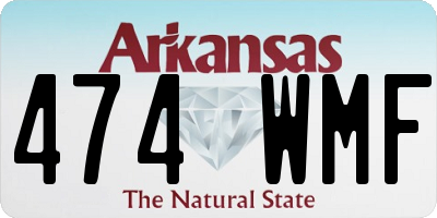 AR license plate 474WMF