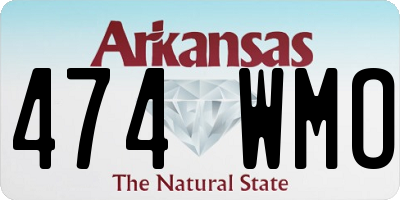 AR license plate 474WMO