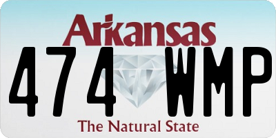 AR license plate 474WMP
