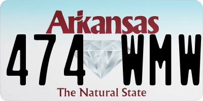 AR license plate 474WMW