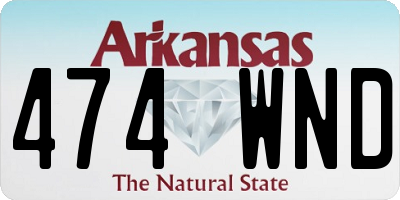 AR license plate 474WND