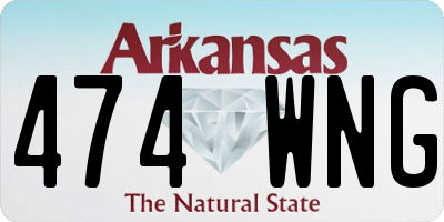 AR license plate 474WNG