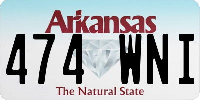 AR license plate 474WNI