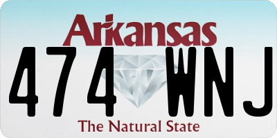 AR license plate 474WNJ