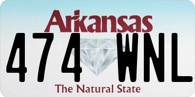 AR license plate 474WNL
