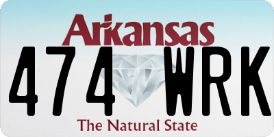 AR license plate 474WRK