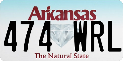 AR license plate 474WRL