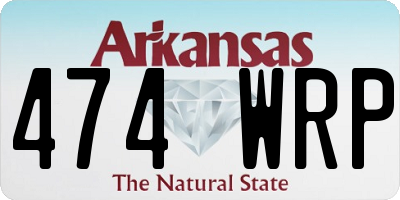 AR license plate 474WRP