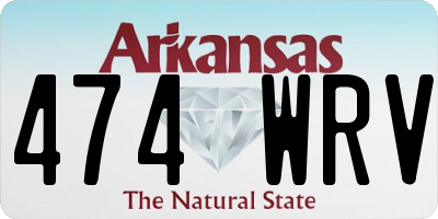 AR license plate 474WRV