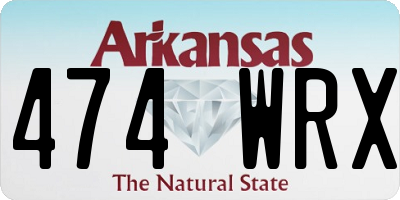AR license plate 474WRX