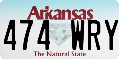AR license plate 474WRY