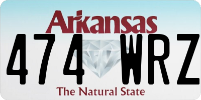 AR license plate 474WRZ