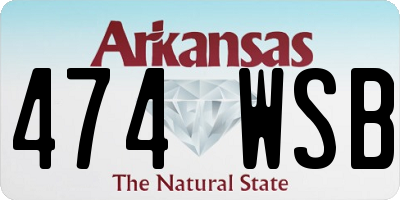 AR license plate 474WSB