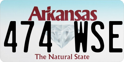 AR license plate 474WSE