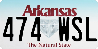AR license plate 474WSL