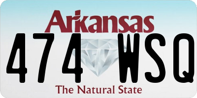 AR license plate 474WSQ