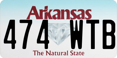 AR license plate 474WTB