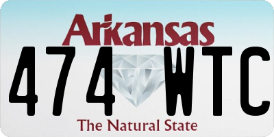 AR license plate 474WTC