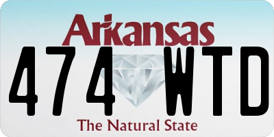 AR license plate 474WTD