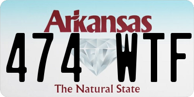 AR license plate 474WTF