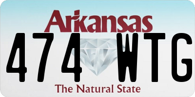 AR license plate 474WTG