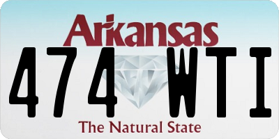 AR license plate 474WTI