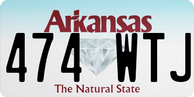 AR license plate 474WTJ