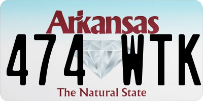 AR license plate 474WTK