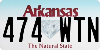 AR license plate 474WTN