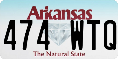 AR license plate 474WTQ