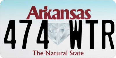 AR license plate 474WTR
