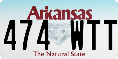 AR license plate 474WTT