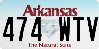 AR license plate 474WTV