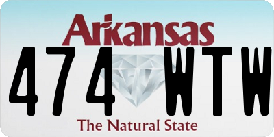 AR license plate 474WTW