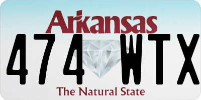 AR license plate 474WTX