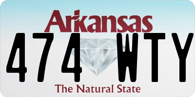 AR license plate 474WTY
