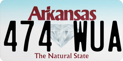 AR license plate 474WUA