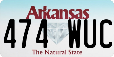 AR license plate 474WUC