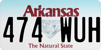 AR license plate 474WUH